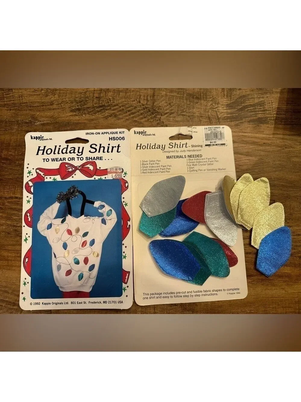 Ugly Holiday Sweatshirt - Make Your Own - Vintage but New - Iron-on Appliqué Kit